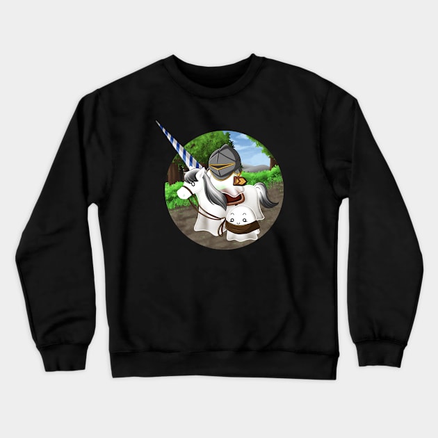 Kawaii Ghosts - Knight and his Squire Crewneck Sweatshirt by Chiisa